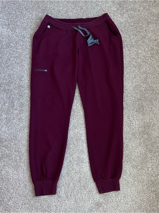 Figs Pants - FIGS Zamora Jogger Womens Size S/P Burgundy Scrub Pants W18SW2005P